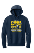 Ithaca Middle School Wrestling Navy Hoodie