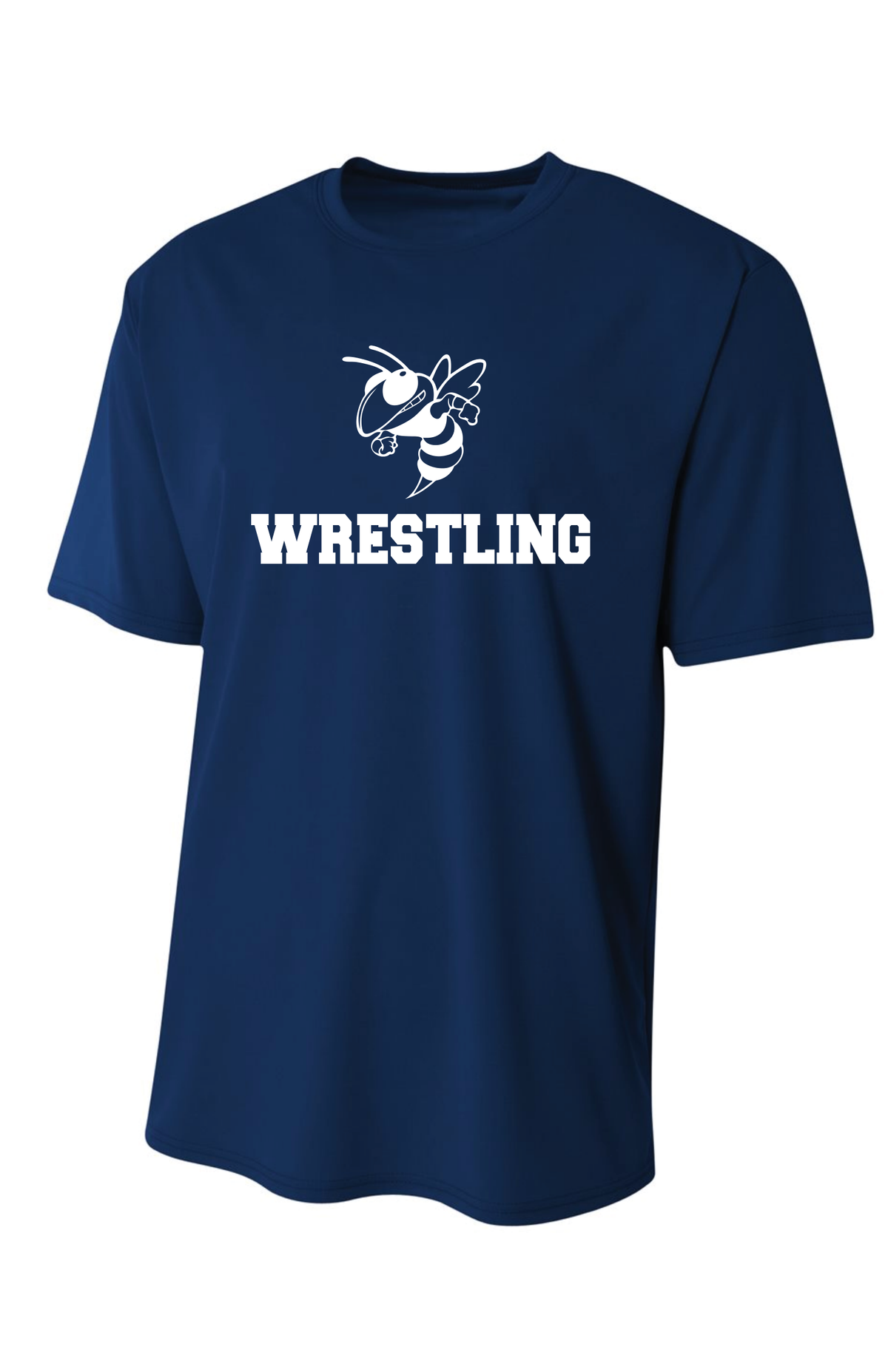 Ithaca Wrestling Navy Moisture Wicking Tshirt
